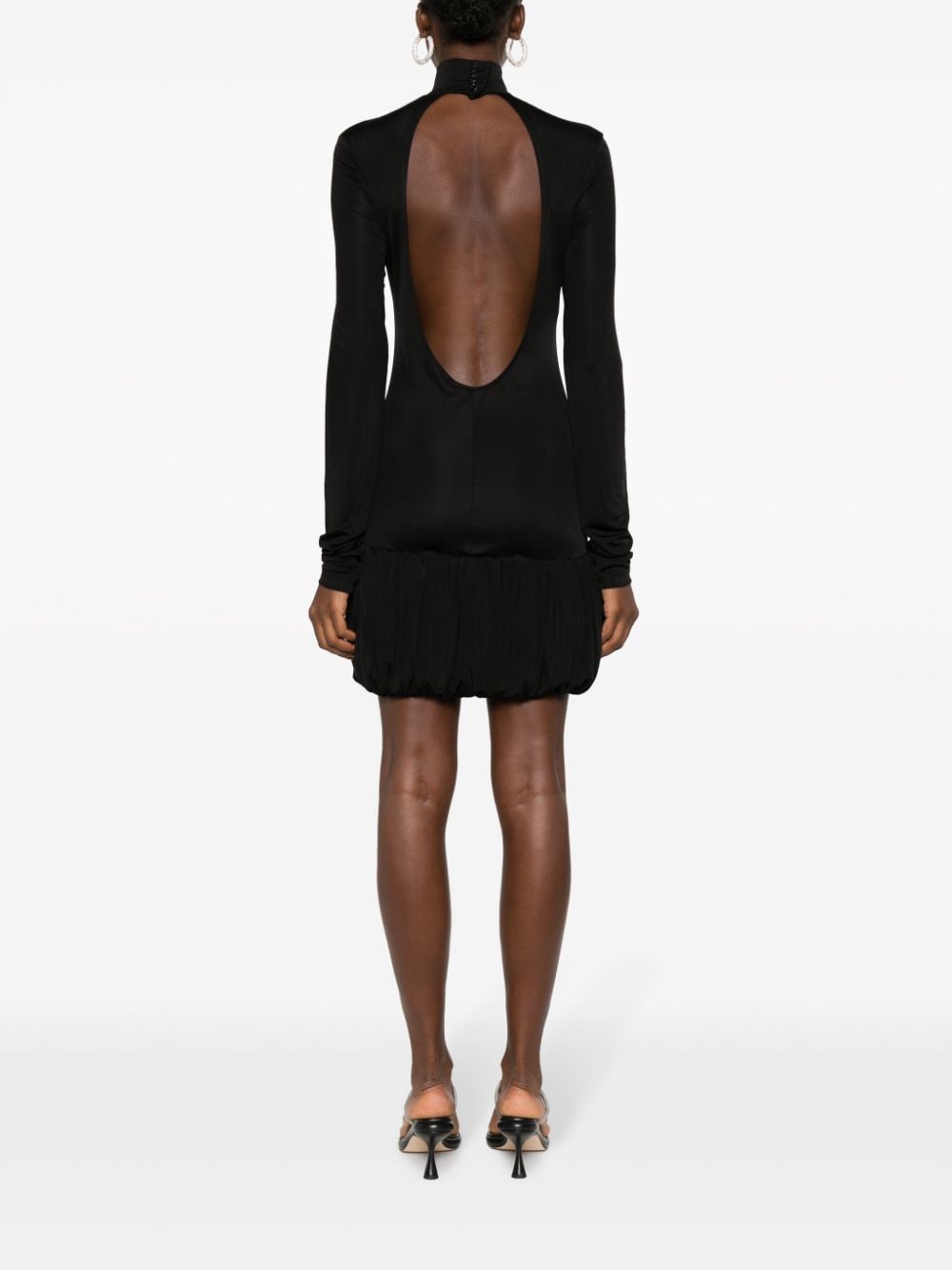 MOSCHINO JEANS Mini-jurk met open rug Zwart