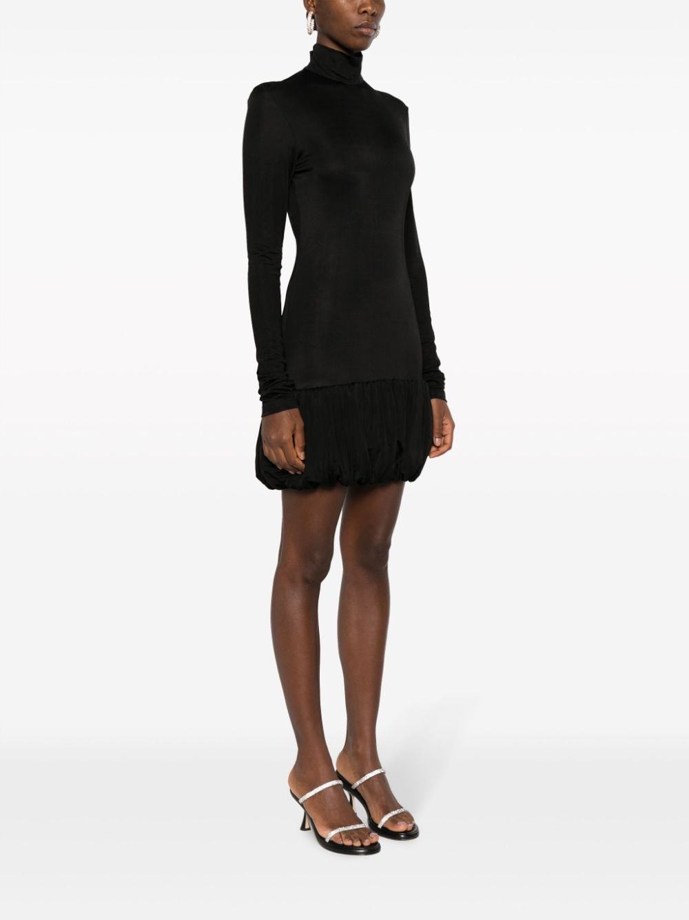 MOSCHINO JEANS Mini-jurk met open rug Zwart