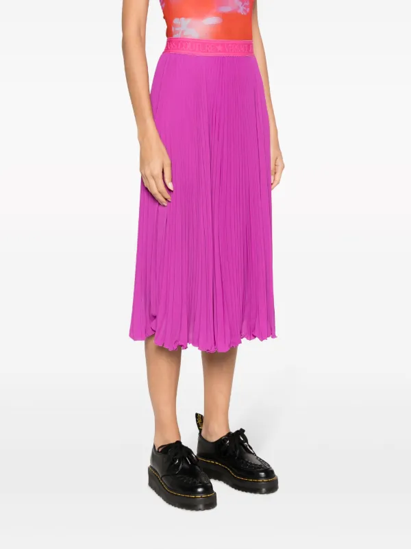 Versace Jeans Couture プリーツスカート | パープル | FARFETCH JP