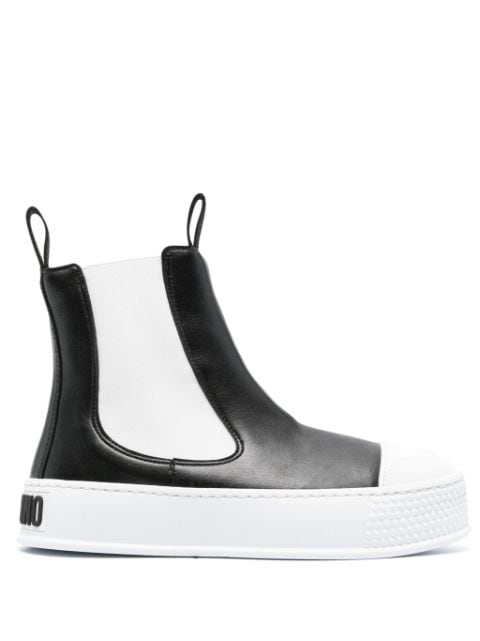 Moschino slip-on two-tone boots