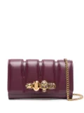Alexander McQueen Skull quilted clutch bag - Purple