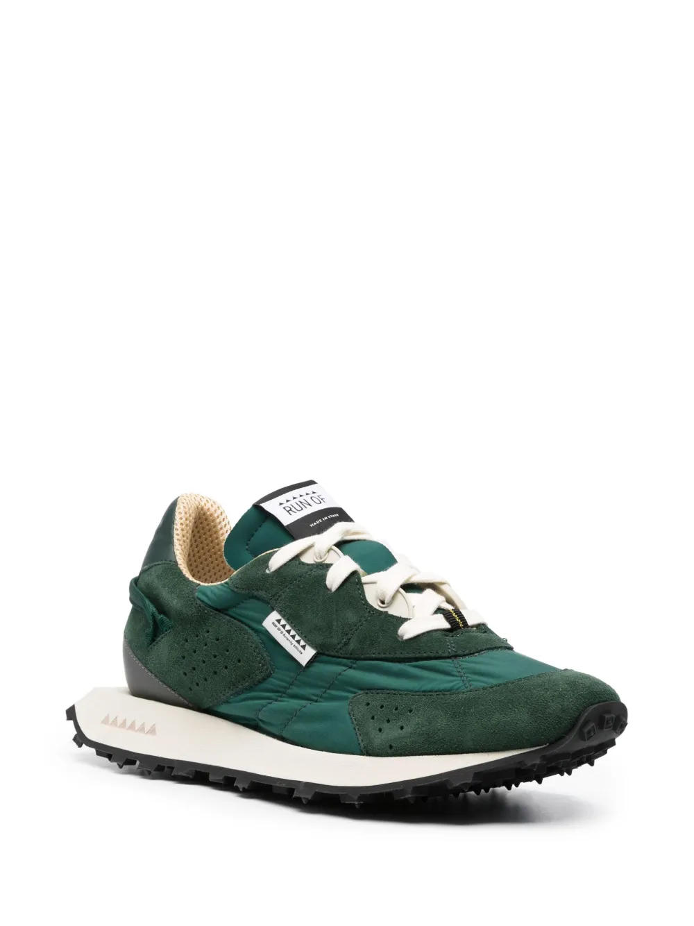 RUN OF Random M sneakers met contrasterende veters - Groen