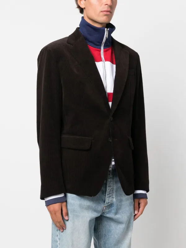 DSQUARED2 Layered single-breasted Blazer | Brown | FARFETCH UZ