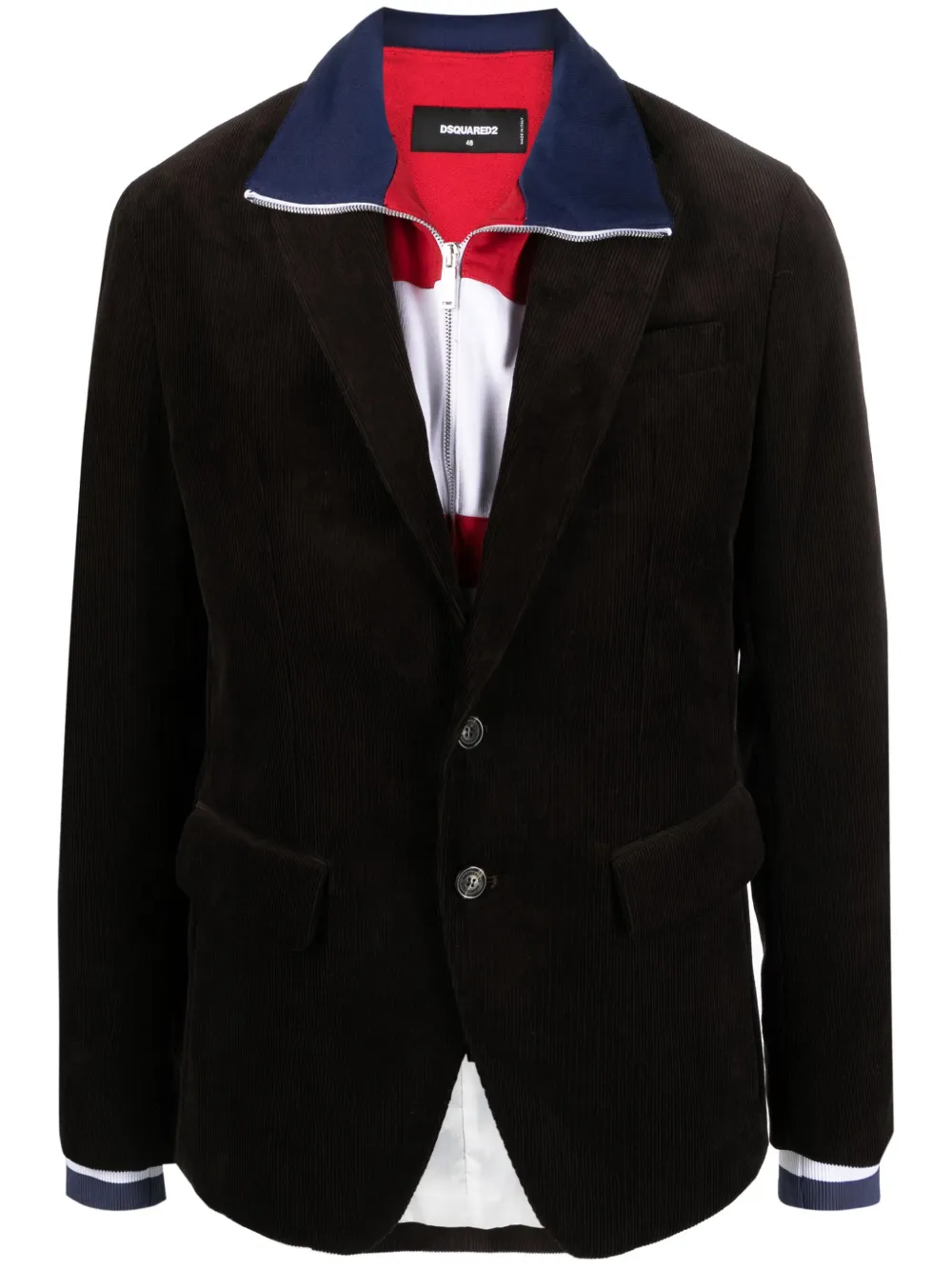 Dsquared2 Blazer met enkele rij knopen Bruin