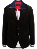 DSQUARED2 layered single-breasted blazer - Brown