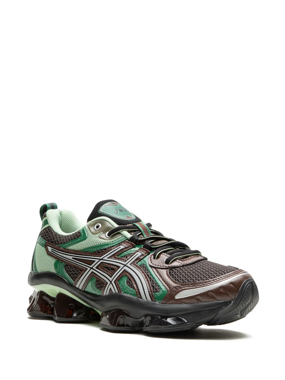 Shop Asics Gel-quantum Kinetic "dark Sepia Shamrock" Sneakers In Green