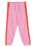 Stella McCartney Kids logo-print tapered-leg track pants - Pink