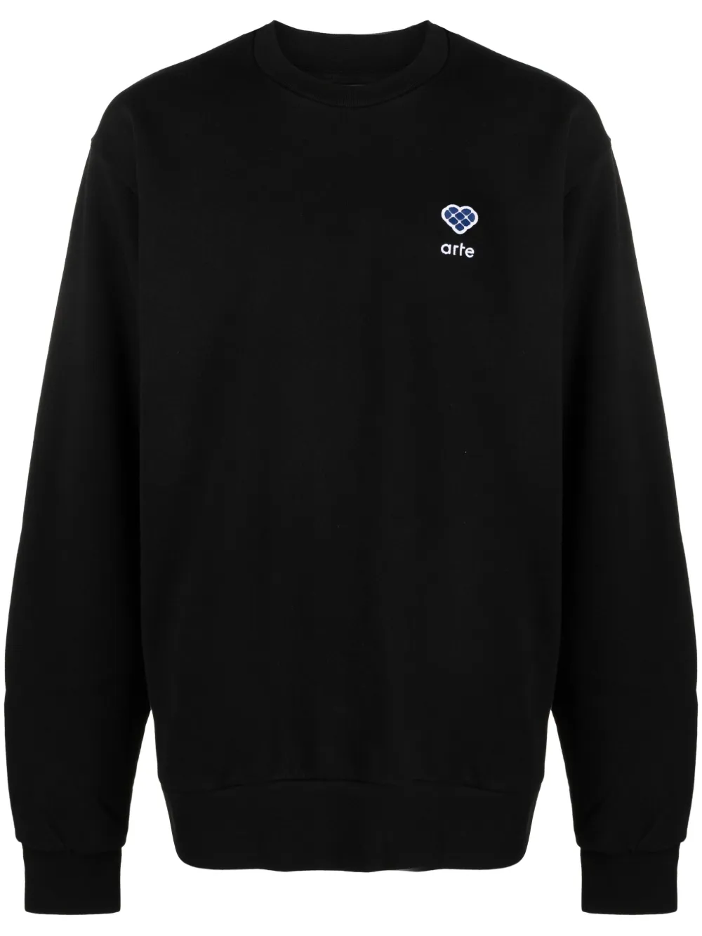 ARTE Sweater met geborduurd logo Zwart