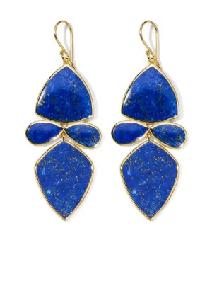 White gold deals lapis earrings