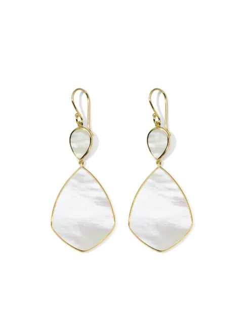 IPPOLITA 18kt yellow Polished Rock Candy Large Snowman mother-of-pearl earrings