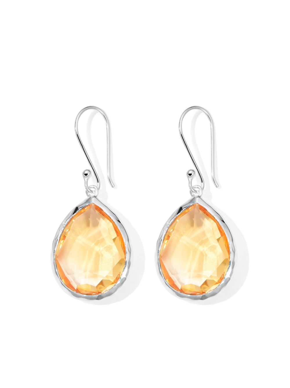 Shop Ippolita Rock Candy® Citrine Drop Earrings In Silver