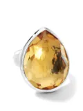 IPPOLITA Rock Candy® teardrop citrine ring - Silver