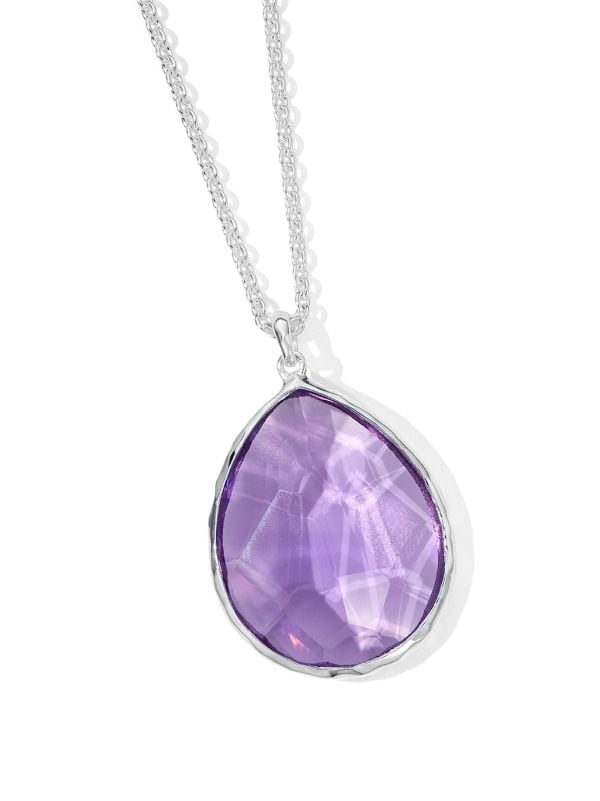 Amethyst shop rock necklace