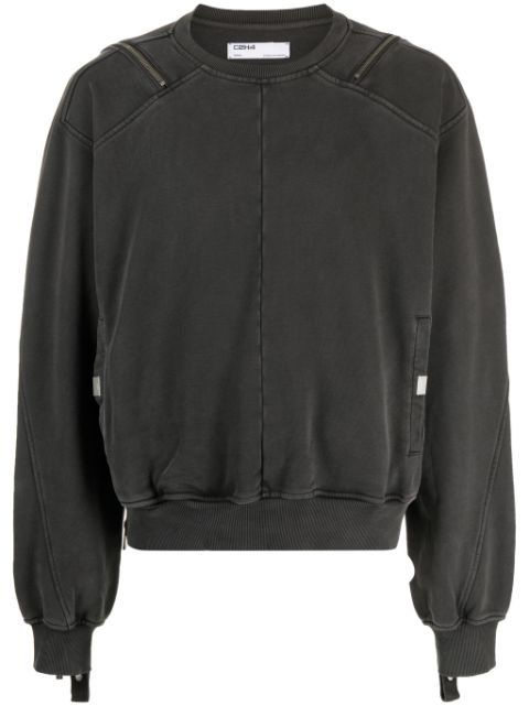 C2h4 zip-detailed sweatshirt