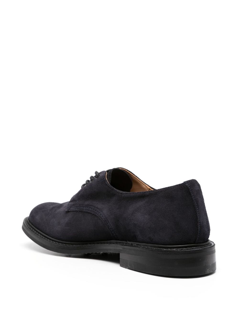 Shop Tricker's Danielo Round-toe Derby Shoes In Blue