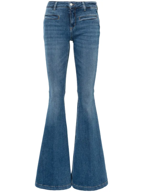 LIU JO Jeans Acampanados Con Tiro Bajo Azul FARFETCH CR