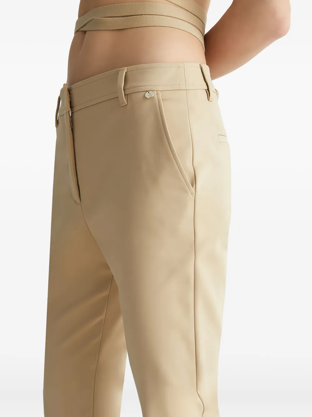 Liu •jo Pocket Trousers In Neutral