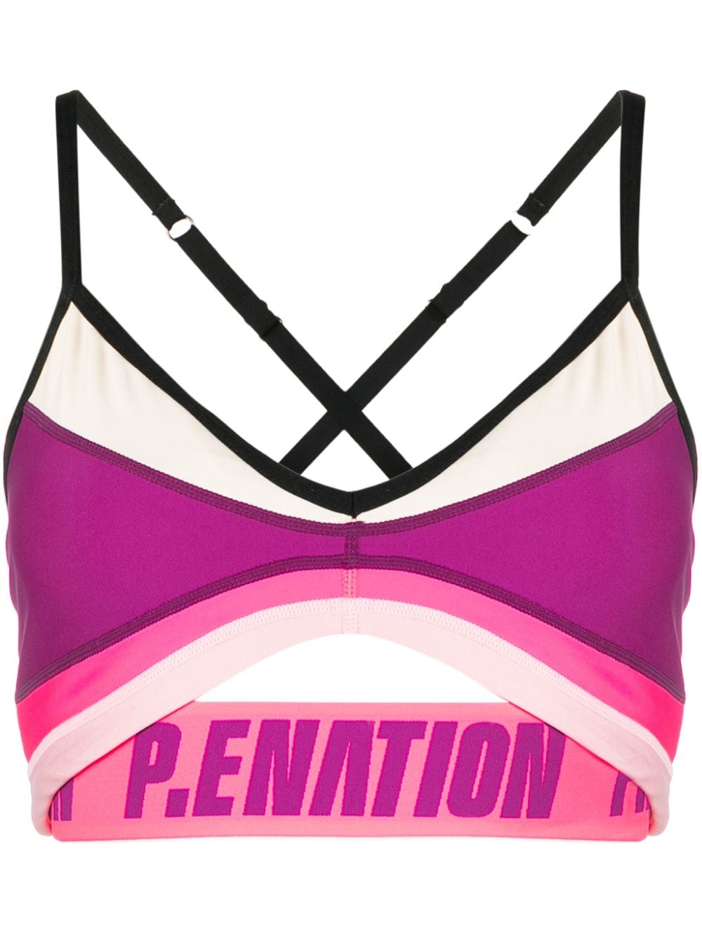 P.E NATION OVERLAND CUT-OUT SPORTS BRA