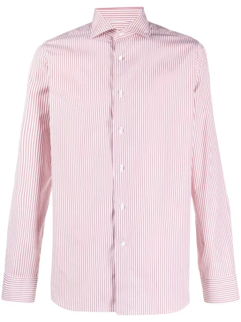 Canali striped cotton shirt