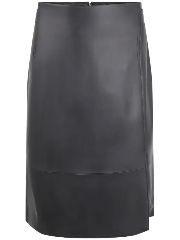 Leather shop skirt vince