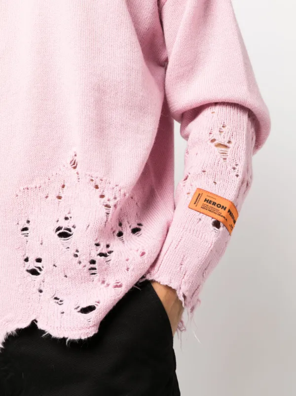 GQ039◇HERON PRESTON : Shredded Knit GQ039◇HERON PRESTON : Shredded Knit