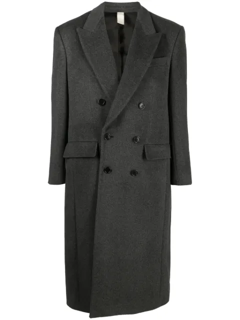 Sunflower double-breasted wool blend midi coat