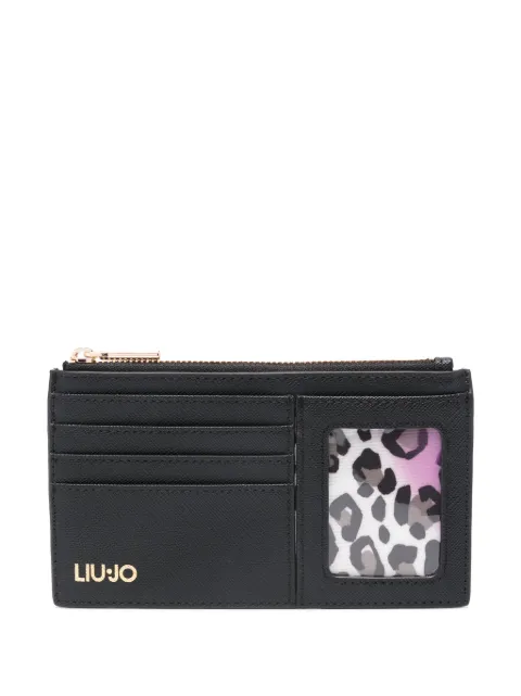 LIU JO logo-stamp card holder