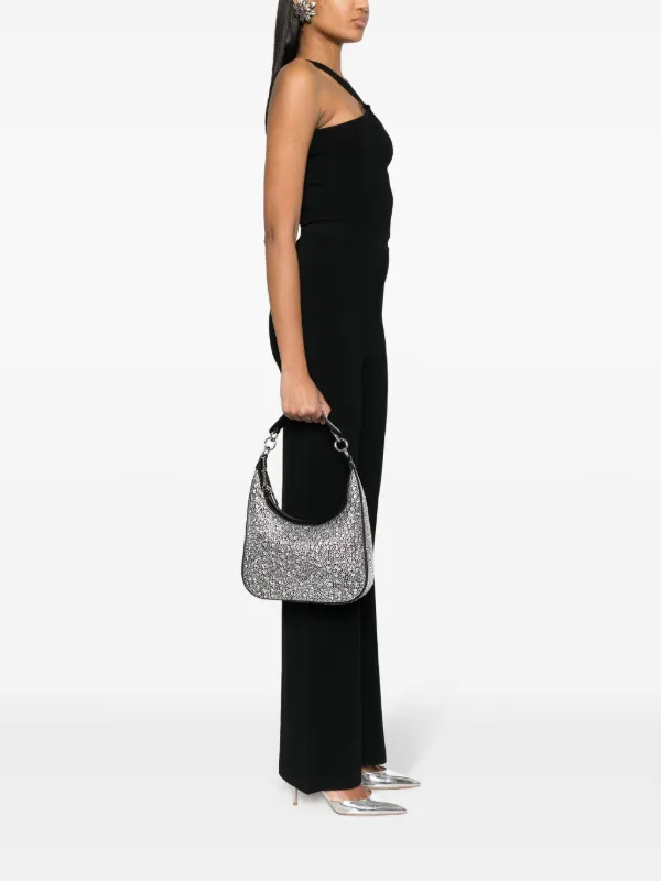 LIU JO crystal embellished Zipped Shoulder Bag Farfetch