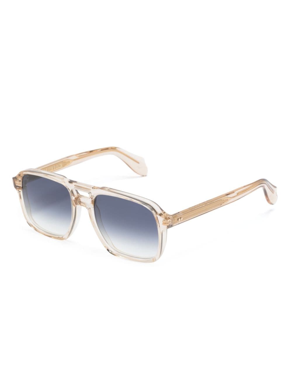 Shop Retrosuperfuture Gradient Pilot-frame Sunglasses In Neutrals