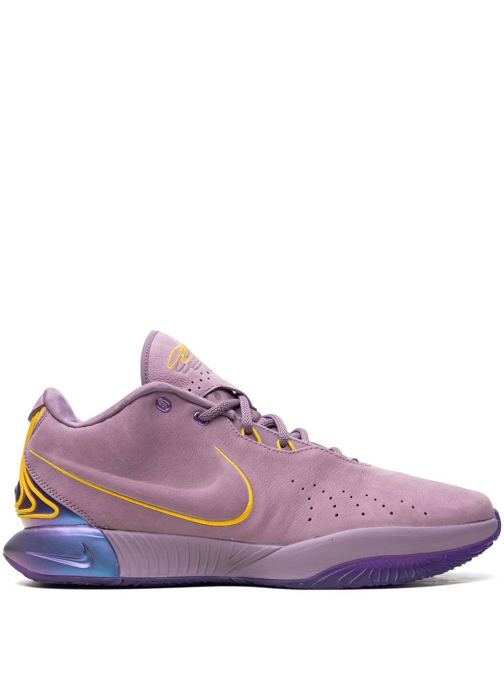 Shop Nike Lebron Xxi "purple Rain" Sneakers
