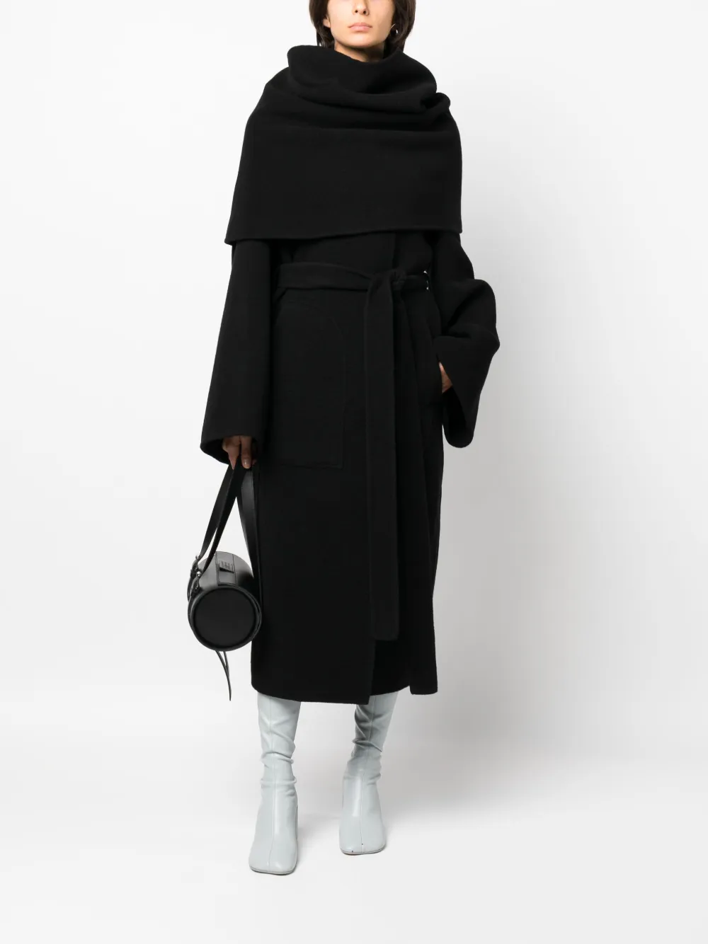 Rick Owens Jas met afneembare kraag - Zwart