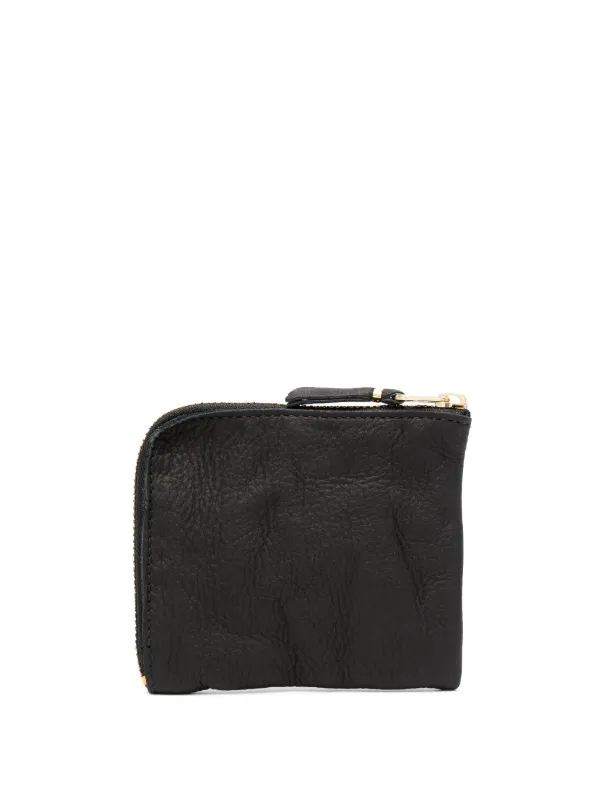 Comme Des Garçons Wallet Zipped Leather Wallet | Black | FARFETCH