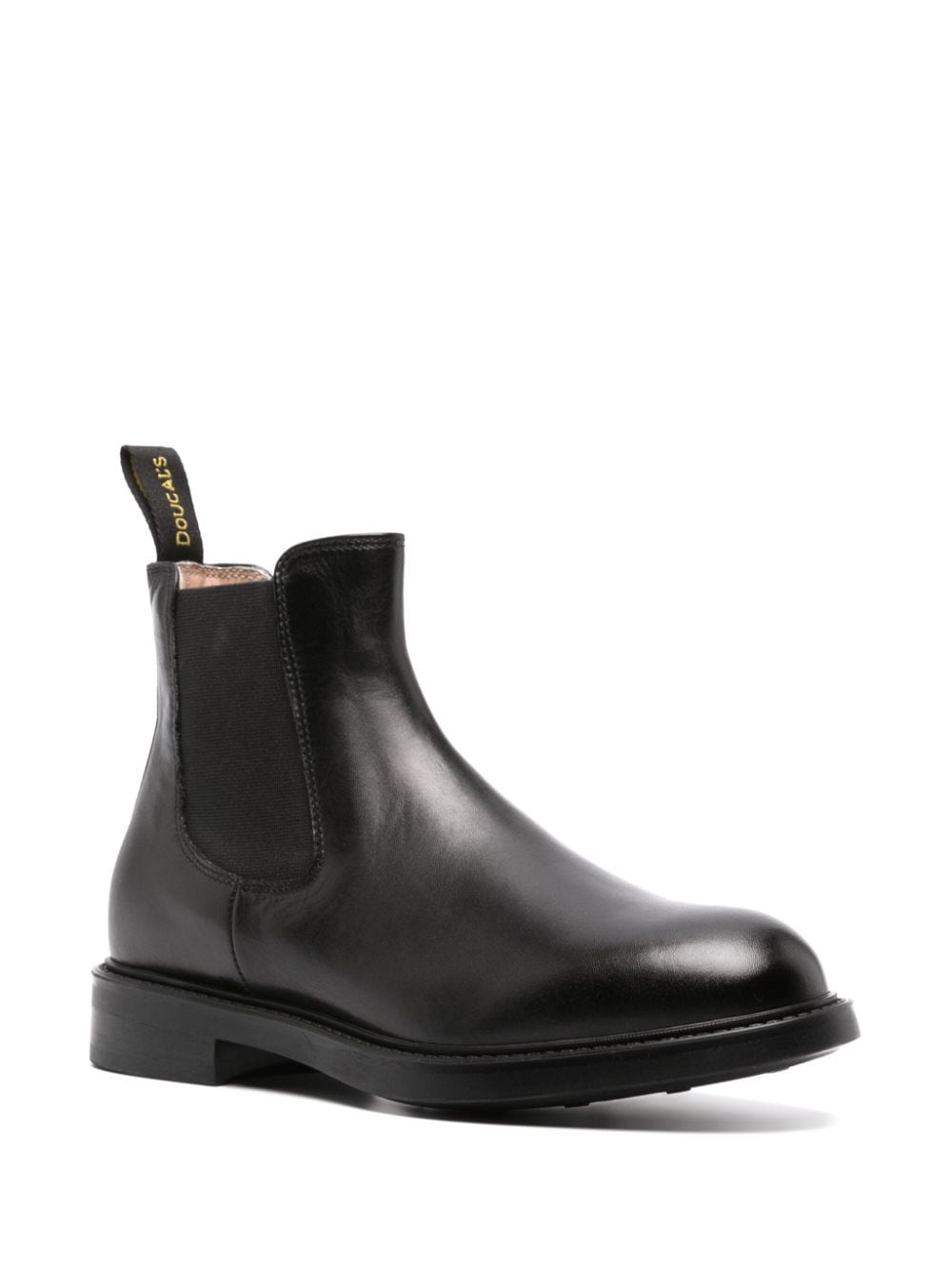 Doucal's leather Chelsea boots - Zwart