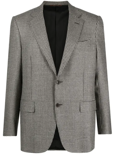 Canali single-breasted houndstooth blazer