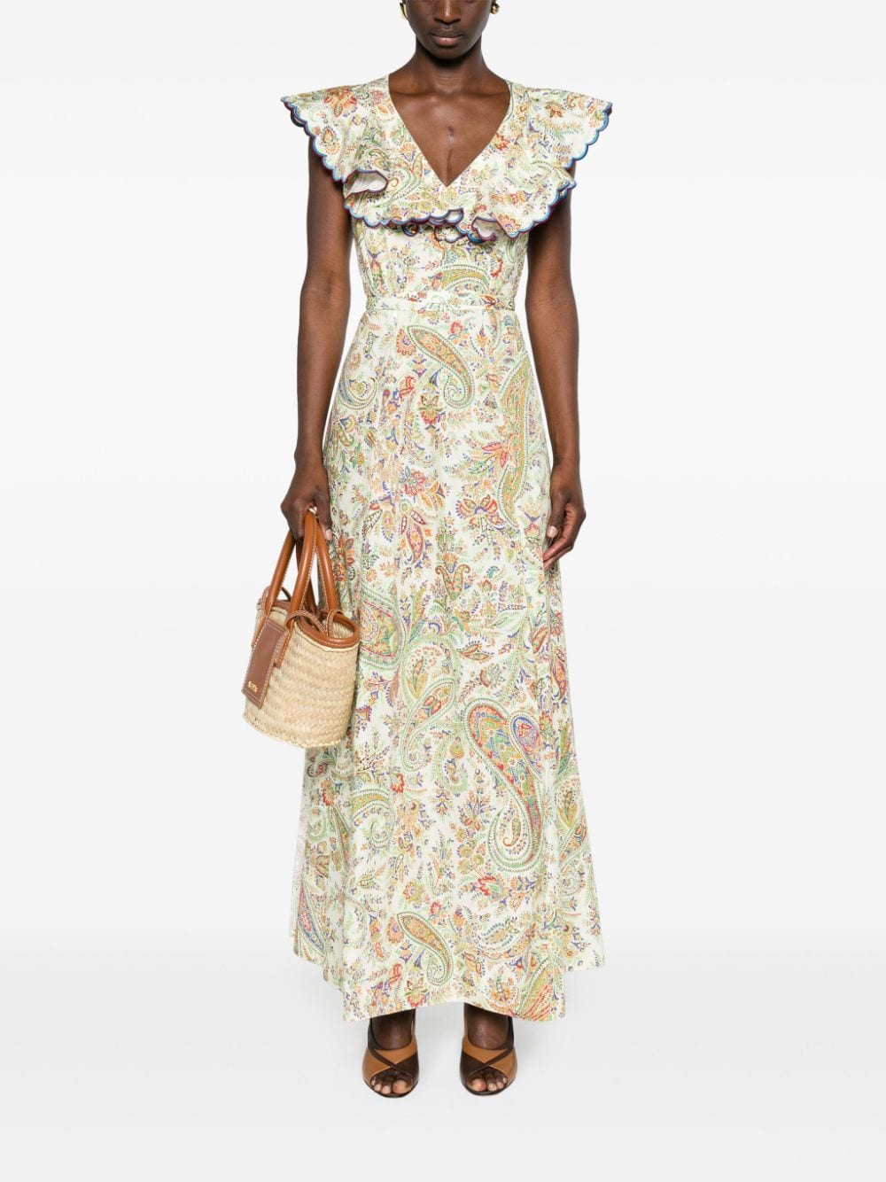 Image 2 of ETRO paisley-print cotton maxi dress