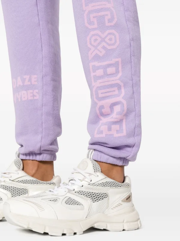 ELECTRIC ROSE Siesta logo print Track Pants Purple FARFETCH AE