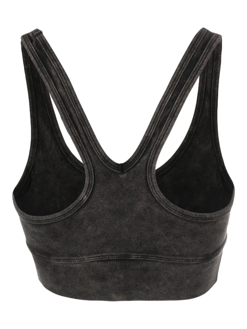 Shop Electric & Rose Allegra Stretch-cotton Sports Bra In Black