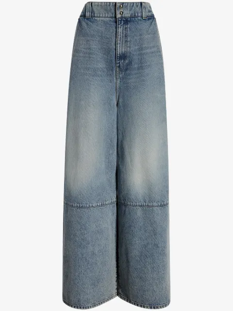 KHAITE Isla high-rise wide-leg jeans