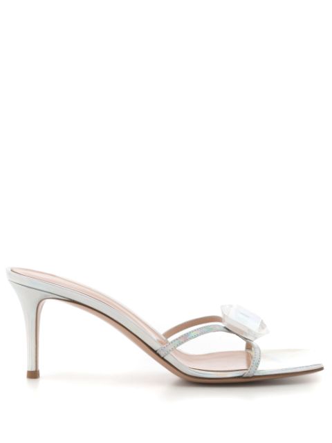 Gianvito Rossi gemstone-detail iridescent mules Women