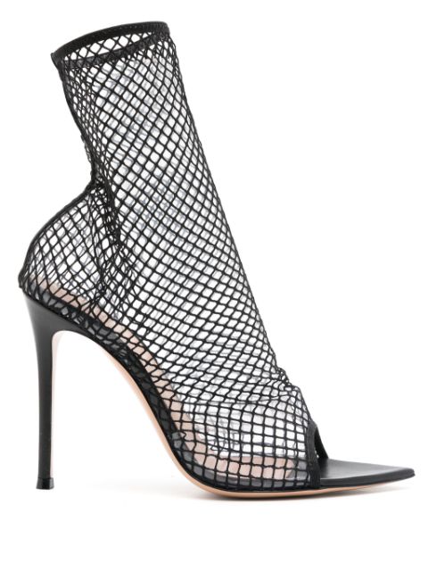 Gianvito Rossi mesh-design pointed-toe boots Women