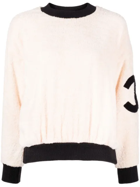 CHANEL Pre-Owned 1990-2000s CC crew-neck fleece sweatshirt