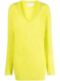 Genny V-neck wool jumper - Green