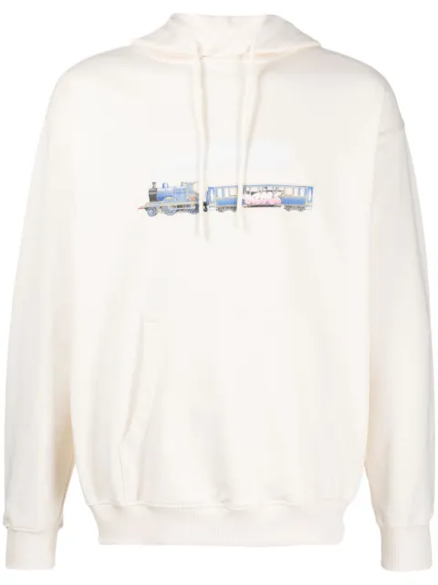 Drôle De Monsieur graphic-print cotton hoodie