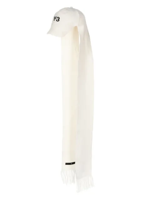 Y-3 logo-print scarf cap