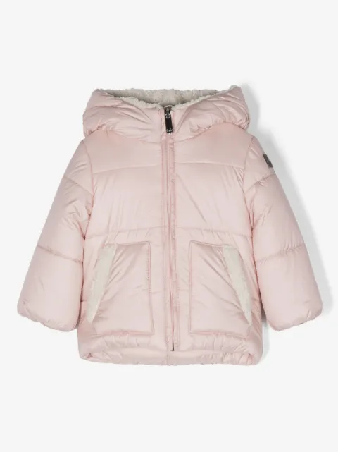 Il Gufo faux-shearling-lining hooded padded jacket