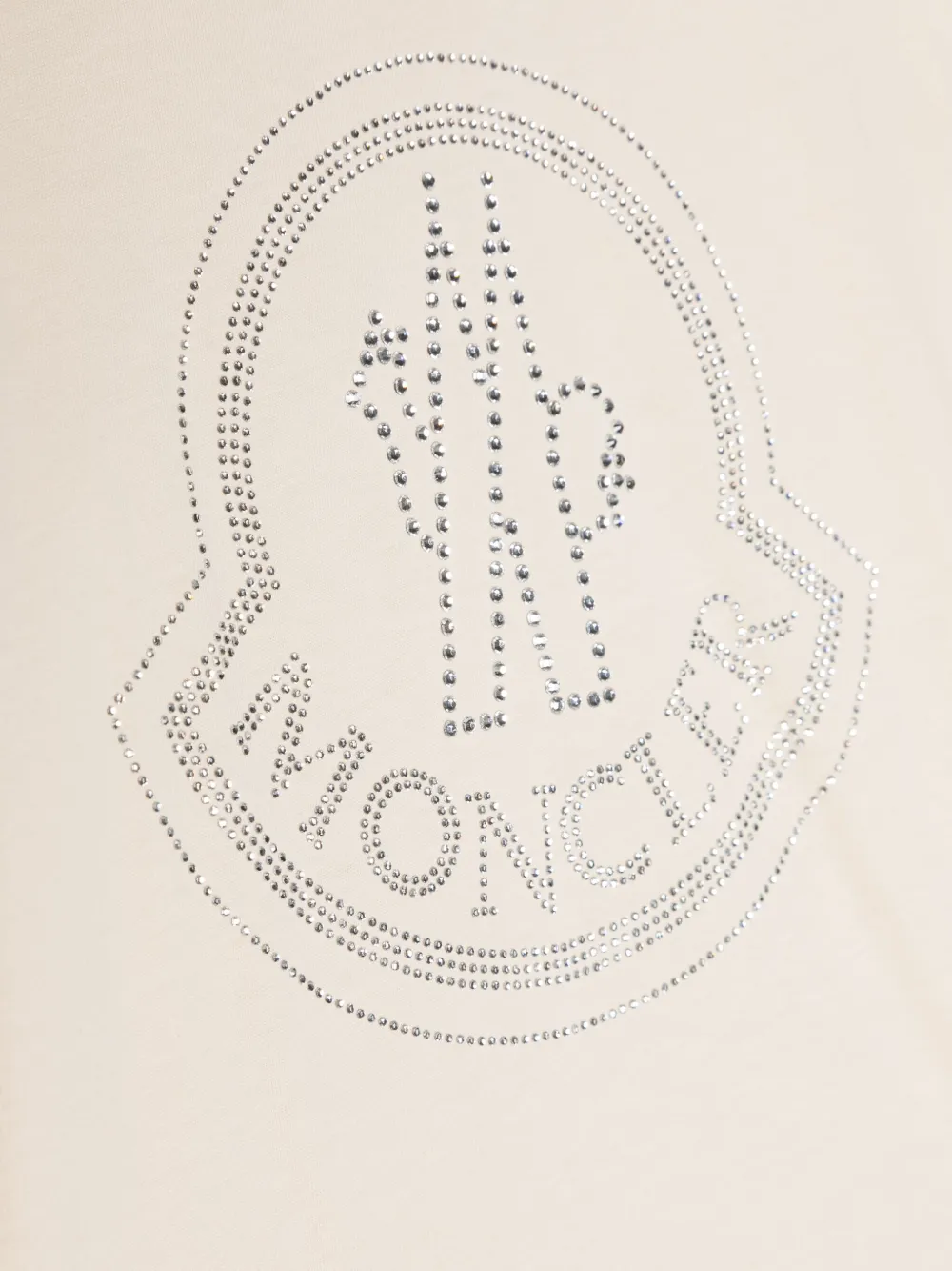Moncler Enfant T-shirt met logo Beige