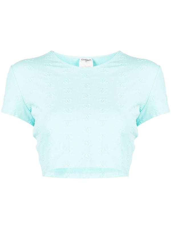CHANEL Pre-Owned 1997 Cropped Buttoned Top - Farfetch