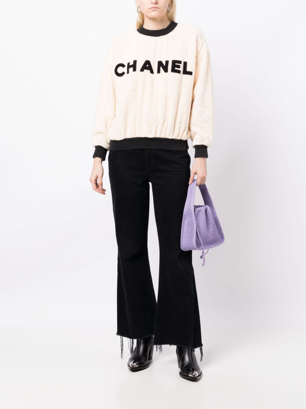 CHANEL Pre-Owned 1990-2000s pre-owned sweater met logo - Roze