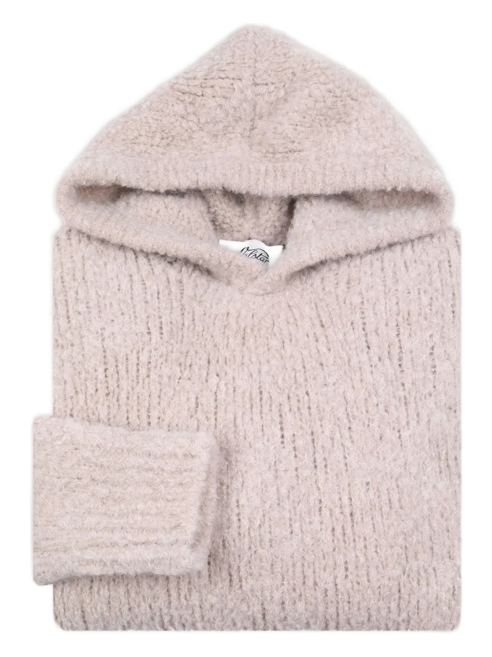Valstar Ribgebreide trui met capuchon - Roze