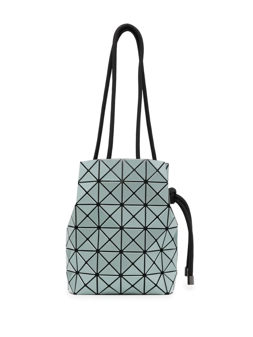 Bao Bao Issey Miyake Wring Glossy Drawstring Bag in Gunmetal
